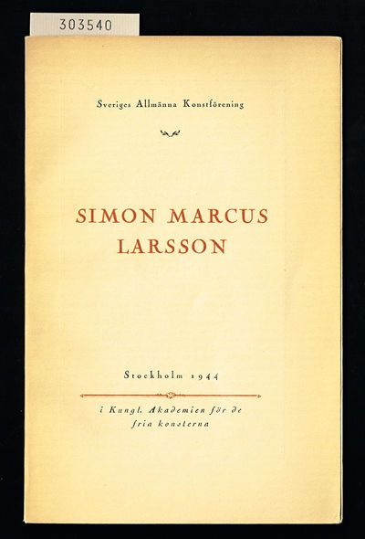 Simon Marcus Larsson. Sveriges Allmänna…