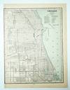 1889 Color City Map of Chicago, Illinois (IL)
