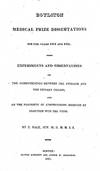 Experiments and Observations on the Communcation Between the Stomach and the Urinary Organs, and On the Propriety of Administering Medicine by Injection Into the Veins