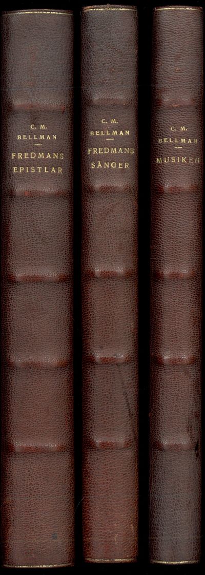 Fredmans epistlar. Med åtta originallitografier och talrika vignetter af Yngve Berg. Fredmans sånger. Med åtta originallitografier och talrika vignetter af Yngve Berg. Musiken till Fredmanms epistlar och Fredamns sånger i faksimile etter 1790-utgaven. I-III. (photo 2)