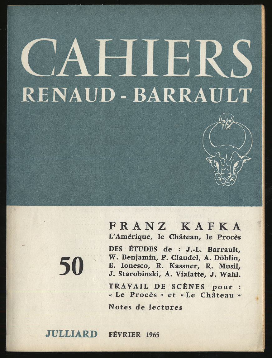 CAHNERS RENAUD - BARRAULT Franz Kafka 50