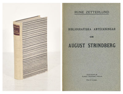 Bibliografiska anteckningar om August Strindberg.
