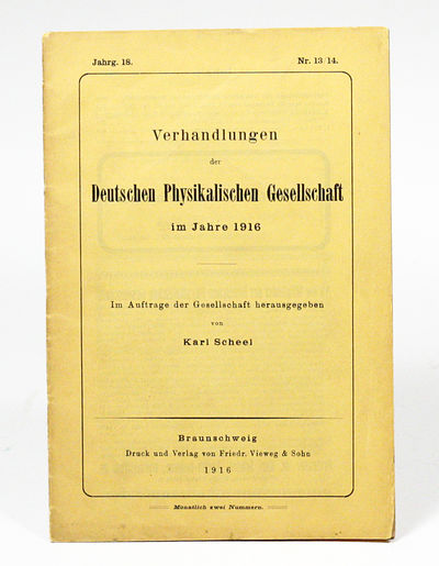 Strahlungs-Emission und -Absorption nach der Quantentheorie [Emission and Absorption of Radiation in Quantum Theory]