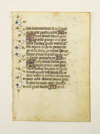 FROM A BOOK OF HOURS