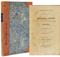 [AMERICANA] REPORTS OF CASES DETERMINED IN THE GENERAL COURT OF VIRGINIA, FROM 1730 TO 1740; AND FROM 1768 TO 1772