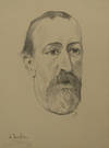 Fine portrait lithograph by G. Artzibaishev (fl. 20th century)