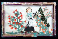 Fine Trinket Box with Delicate Cutwork Under Glass- Naïve Alter boy