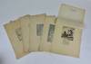 LATE 18TH EARLY 19TH CENTURY "RURAL FELICITY; or LOVE IN A CHASE" HAND-COLORED SATIRICAL ENGRAVINGS (lot of 5)