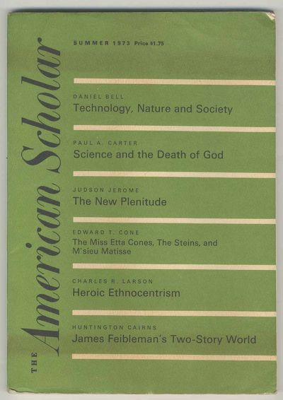 Richmond, Virginia: Phi Beta Kappa, The William Byrd Press, 1973. Softcover. Very Good. Single issue...