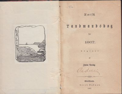 Norsk landmandsbog for 1867. Udgivet af Anton…