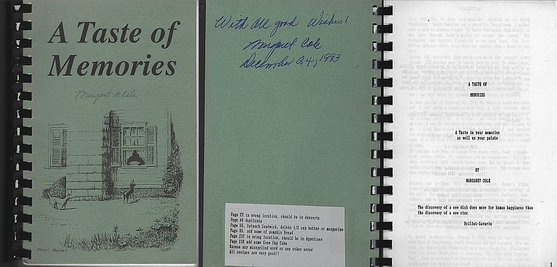 Cole, Margaret - Taste of Memories
