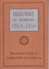 Directory of Members 1954-1955 Massachusetts Society of Certified Public Accountants