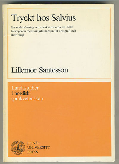 Tryckt hos Salvius. En undersökning om…