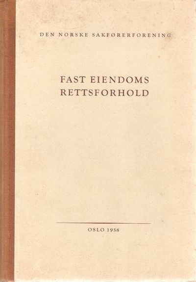 Fast eiendoms rettsforhold.