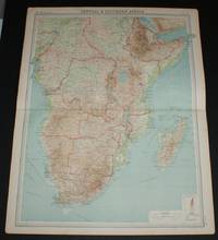 Map of Central & Southern Africa from the 1920 Times Survey Atlas (Plate 70) including Cameroons, Gambon, French Equatorial Africa, Abyssinia, Belgian Congo, Tanganyika Territory, Angola, Rhodesias, Transvaal, Madagascar, etc