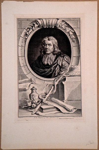 Portrait engraved by J. Houbraken after painting by Peter Lely. Folio, matted