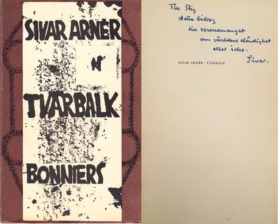Tvärbalk. Roman. [Utg. av] Albert Bonniers förlag.