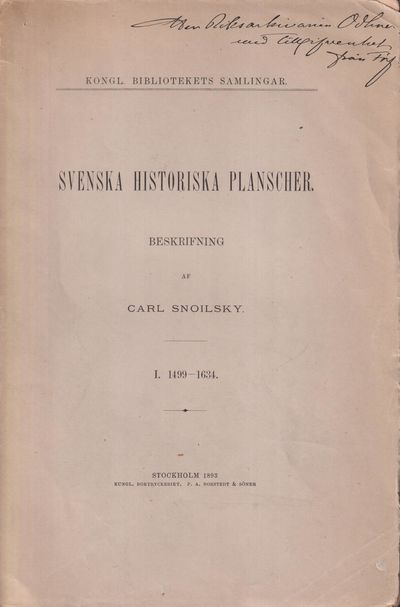 Svenska historiska planscher. Beskrifning af Carl…