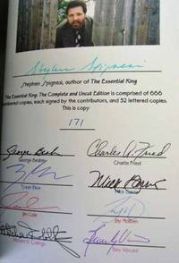 The essential Stephen King - Signed Limited Edition
