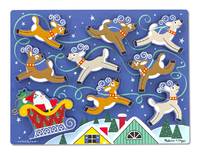 SANTA &amp; Reindeer Chunky Puzzle de Melissa & Doug - 6/30/2016