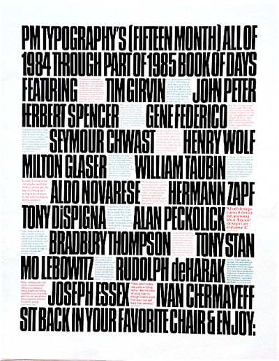 PM Typography’s 1984/85 Graphic Design &…
