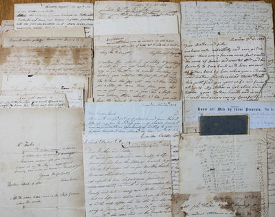 Collection of Correspondence and Ephemera, concerning Benjamin Fewkes and Family, lace and hosiery weavers, of Loughborough, Leicestershire, England, and Ipswich, Essex County, Massachusetts, considered to be the originator of the Hosiery Industry in America, 1819-1866