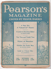 Pearson&#039;s Magazine, Volume 46, Number 3 (September 1920) - includes &quot;Face&quot; by Aleister Crowley by Harris, Frank (ed.), Aleister Crowley, Anatole France, et al - 1920