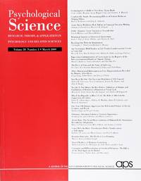 cover of Psychological Science (Volume 20, Number 3, March 2009)