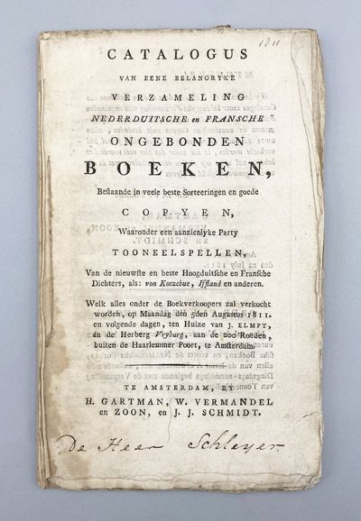 Catalogus Van Eene Belangryke...