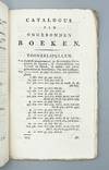 Catalogus Van Eene Belangryke...; (photo 2)