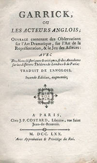 Garrick, ou les acteurs anglois; ouvrage…