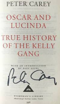 OSCAR AND LUCINDA & THE TRUE HISTORY OF THE KELLY GANG (SIGNED)