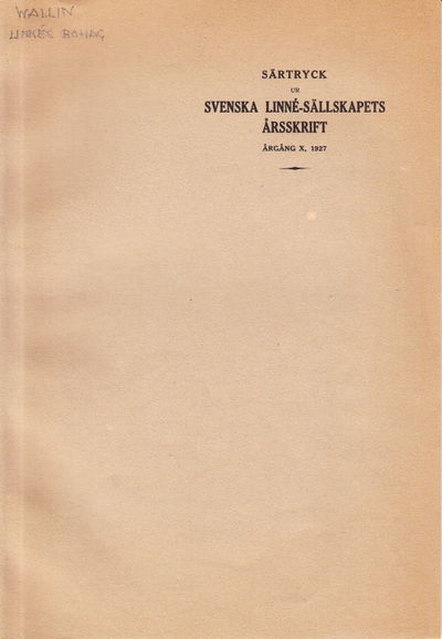 Linnés bohag och konststilarna. Särtryck ur…