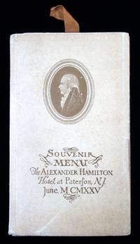 Souvenir Booklet with Menu and Dance Card for Inauguration of The Alexander Hamilton Hotel, Paterson NJ, 1925