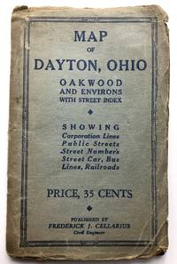 Map of Dayton, Ohio, Oakwood and environs, with street index de Cellarius, Frederick J - 1942