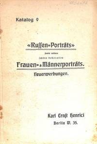 Catalogue 9/n.d. : Russen - Portrats sowie andere Frauen - & Mannerportrats