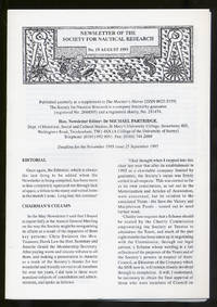 Newsletter of the Society For Nautical Reseach Number19 August 1995