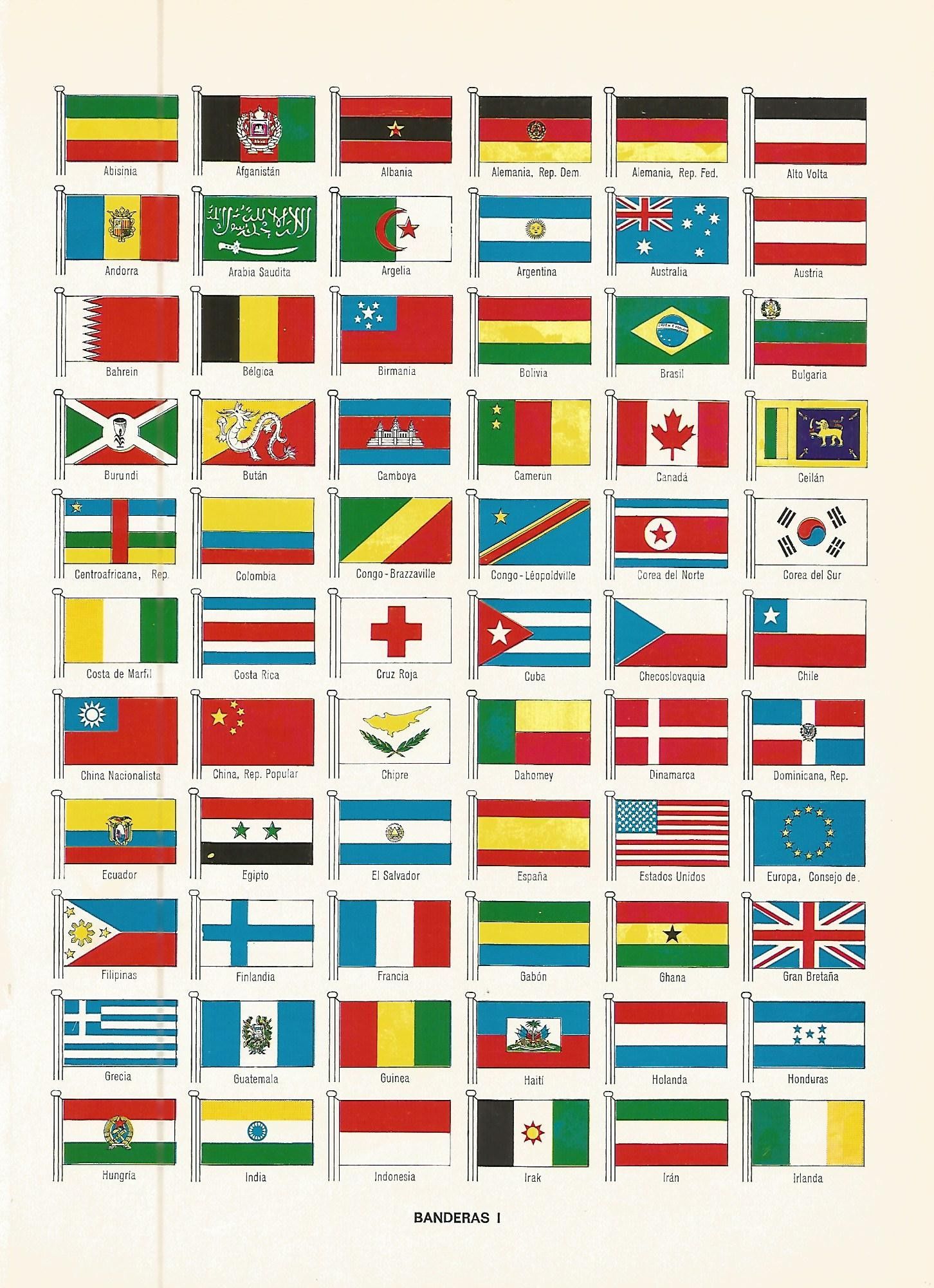 Lamina 127: Banderas del mundo I by Varios | 1967 | Labor | - Biblio