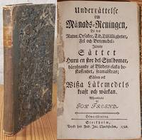 Underrättelse om månads-reningen, til des natur, orsaker, tid, tilfälligheter, fel och...