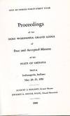 Proceedings of the Most Worshipful Grand Lodge of Free and Accepted Masons of the State of Indiana - 1958