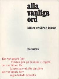 Alla vanliga ord. Dikter
