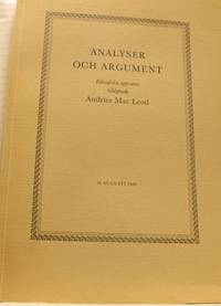 Analyser och argument. Filosofiska uppsatser…