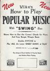 Winn's How To Play Popular Music, With "Swing" Bass ( Sheet Music)