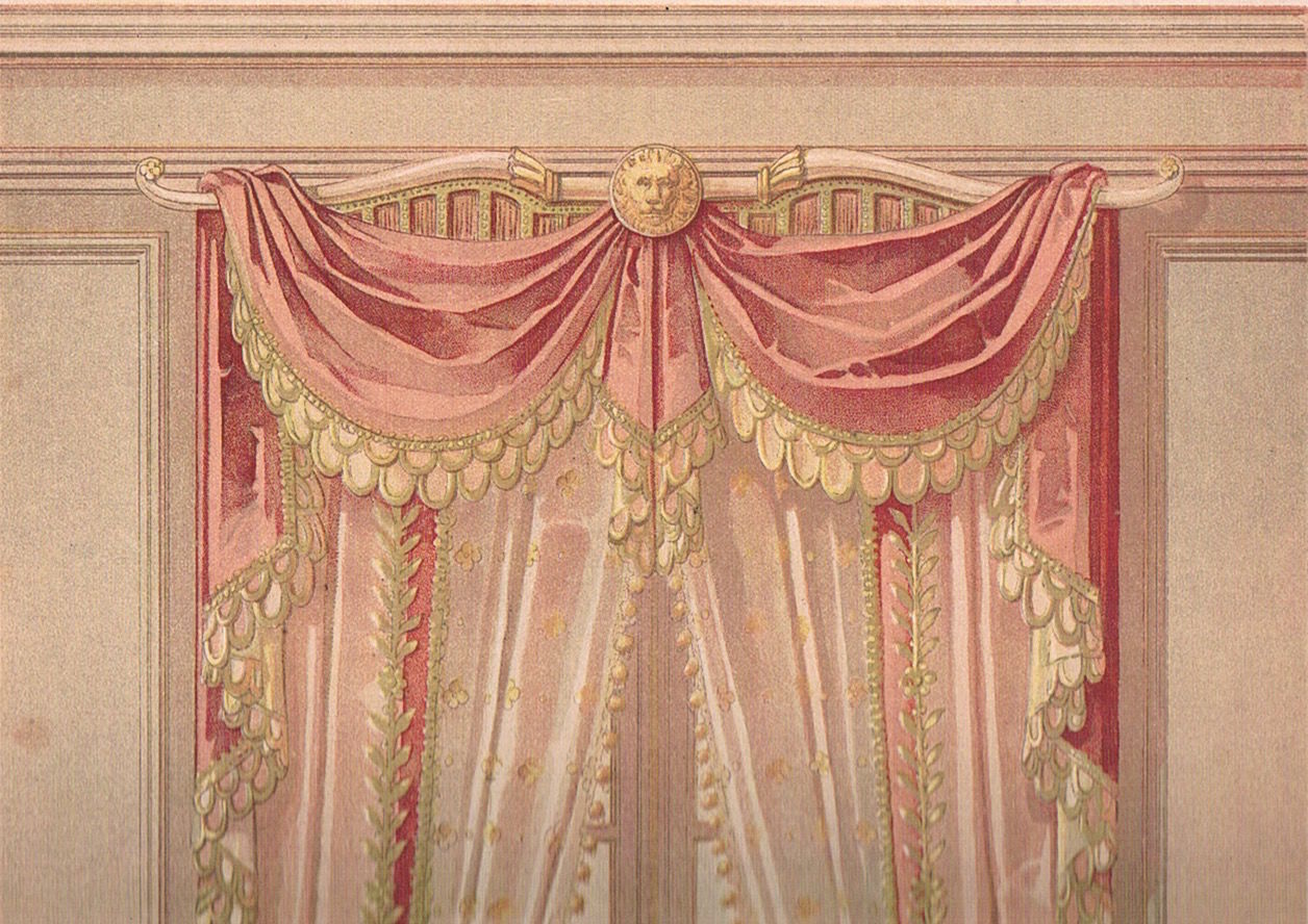 Tenture Style Empire Vorhang Im Empire Stil Curtain In Empire Style Chromolithografische Tafel Gedruckt Hellip By Ernest Foussier From Domenico Jacono Wonderland On Paper Antiquariat Verlag Galerie Sku 5053k