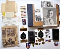 1943-1945 Original Photograph Album with Incredible Archive of Medals, (Including Bronze Star and...