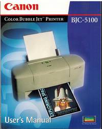 COLOR BUBBLE JET PRINTER BJC-5100 User's Manual