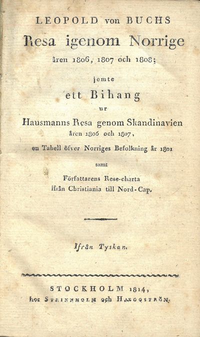 Resa igenom Norrige åren 1806, 1807 och 1808 ;…