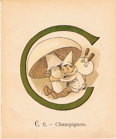 Prinsarnes Blomsteralfabet. C. c. – Champignon.