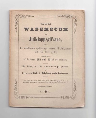 Oumbärligt vademecum för julklappsgivare, eller…
