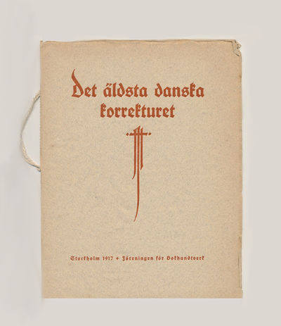 Det äldsta danska korrekturet. Minnesskrift.